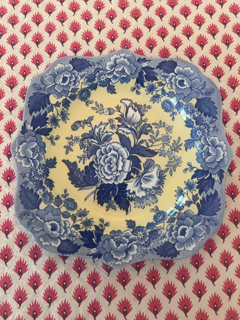 Spode Blue Room Garden Collection British Flowers Poppy Plate